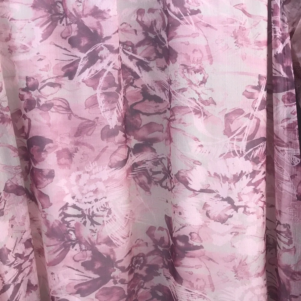 Stevie May Mauve/Cream Floral Dress - Size Women's Small - Picture 7 of 8